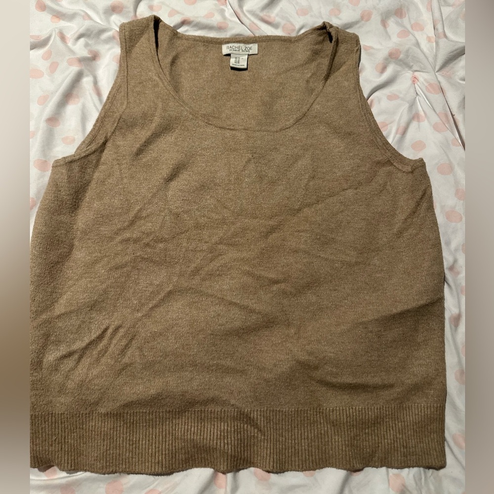 Rachel Zoe Tan Knit Top